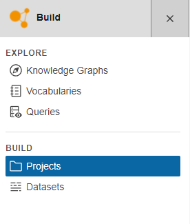 Menu > BUILD > Projects