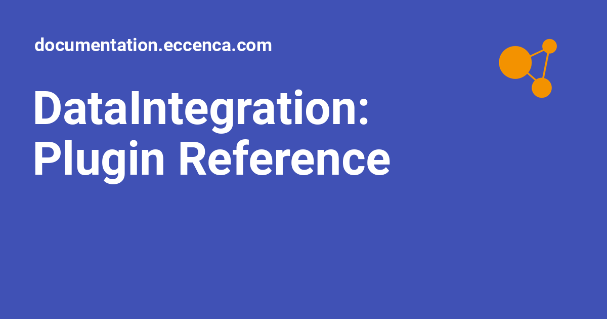 DataIntegration: Plugin Reference - documentation.eccenca.com