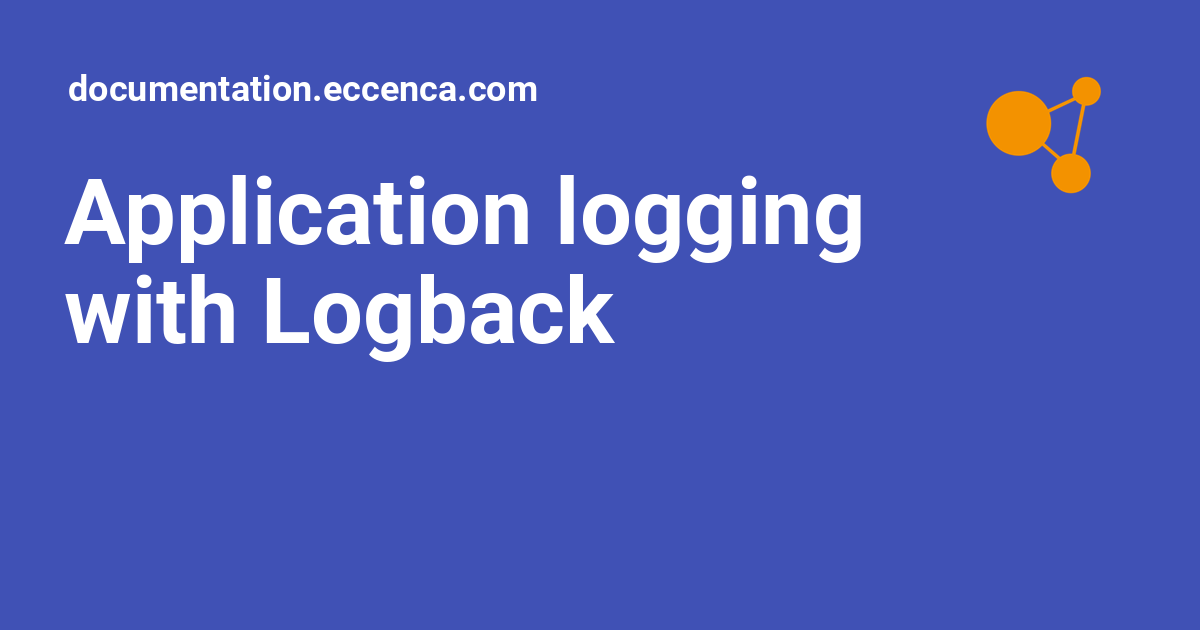 Application logging with Logback - documentation.eccenca.com