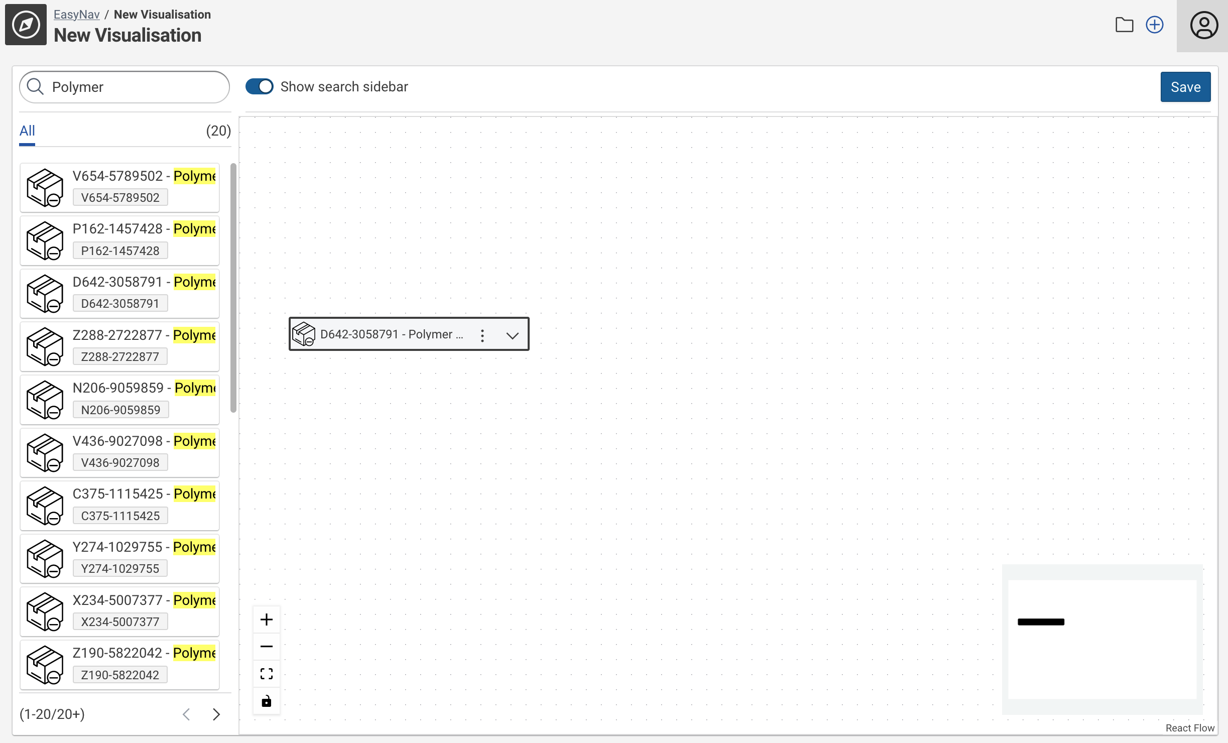 The exploration canvas