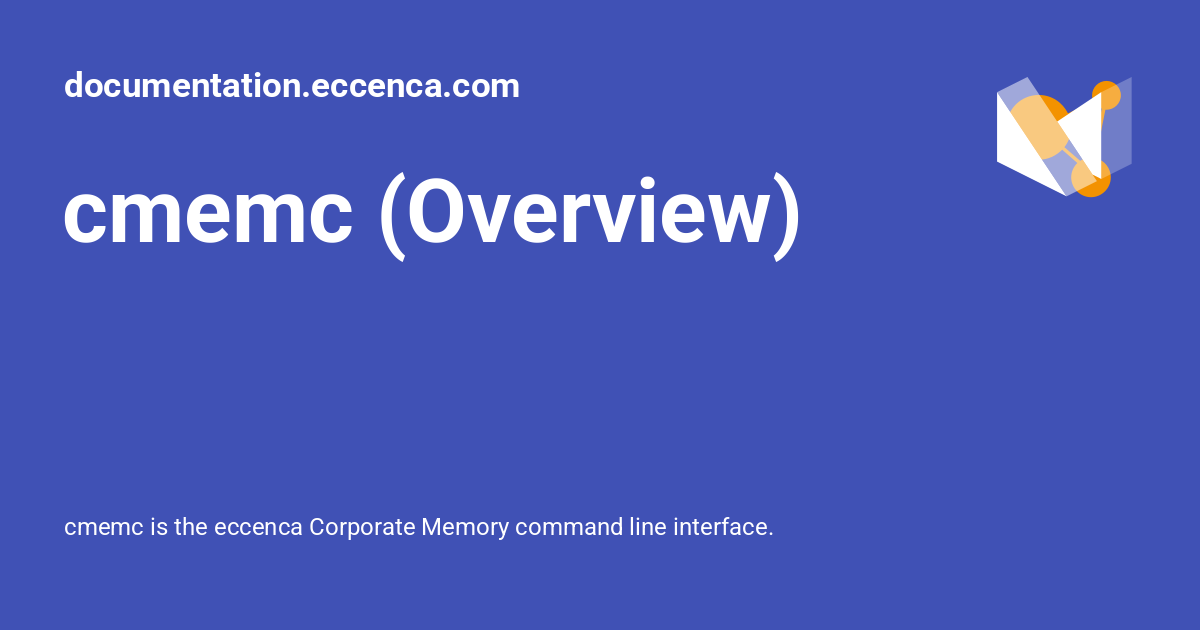 cmemc (Overview) - documentation.eccenca.com