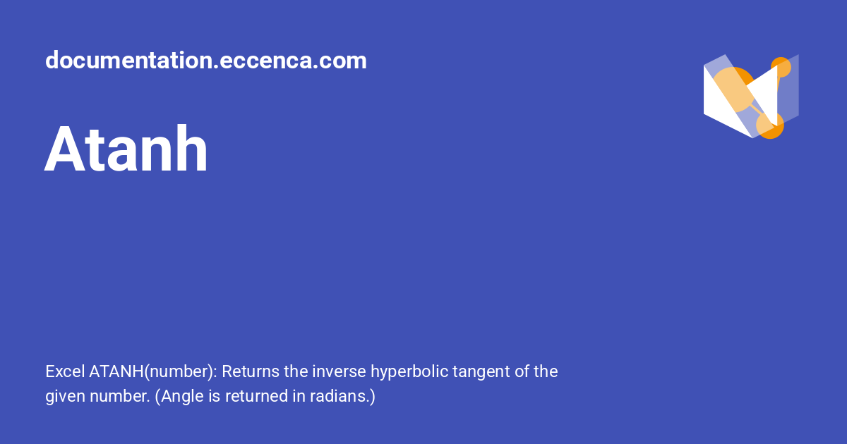 Atanh - documentation.eccenca.com