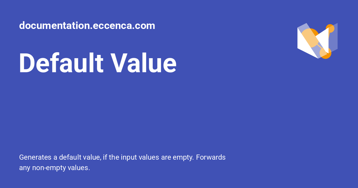 Default Value - documentation.eccenca.com