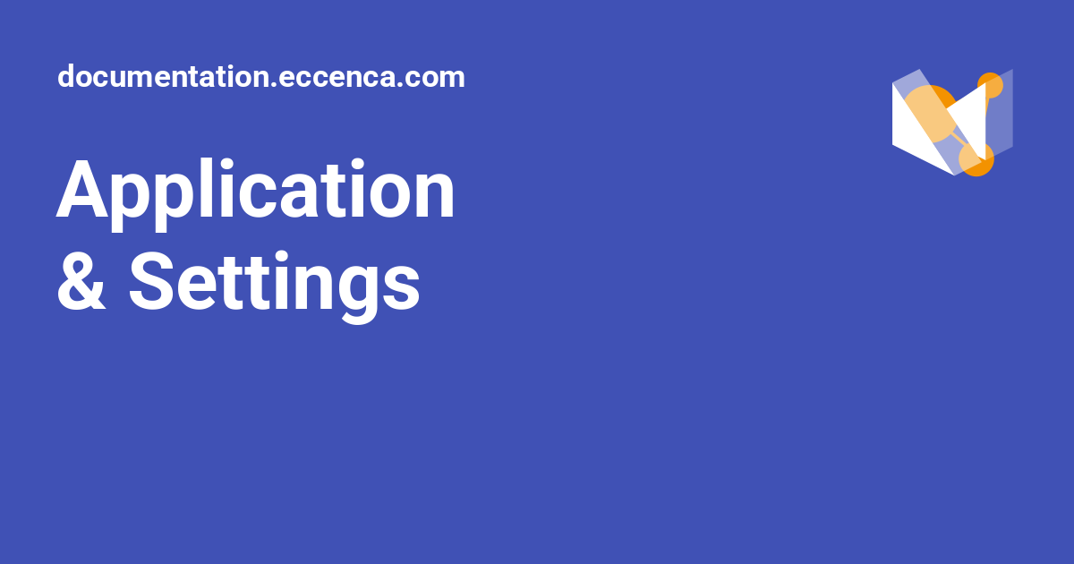Application & Settings - documentation.eccenca.com