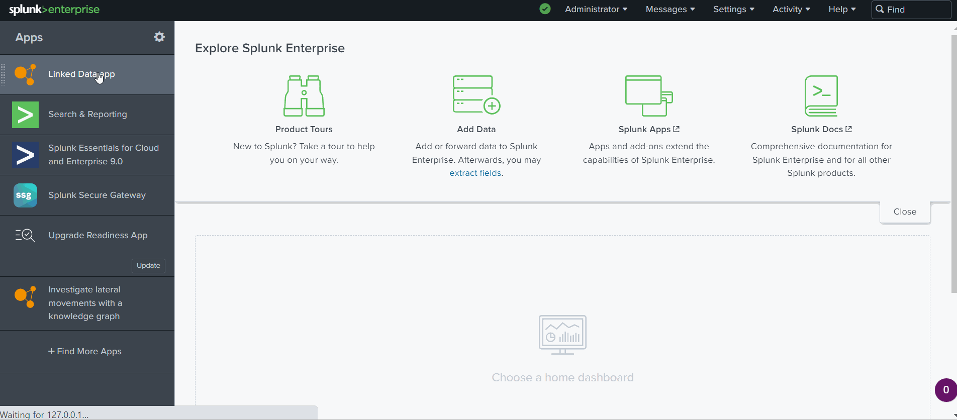 Video 1: Splunk dashboards of the Linked Data App