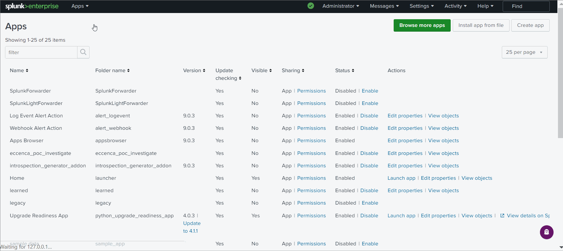 Video 2: When the tar.gz of the "Linked Data App", you can upload it manually directly in Splunk