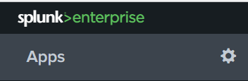Figure 1: In the top of the list of installed Splunk apps, you need to click on the icon "tools" to open the window to manage your apps