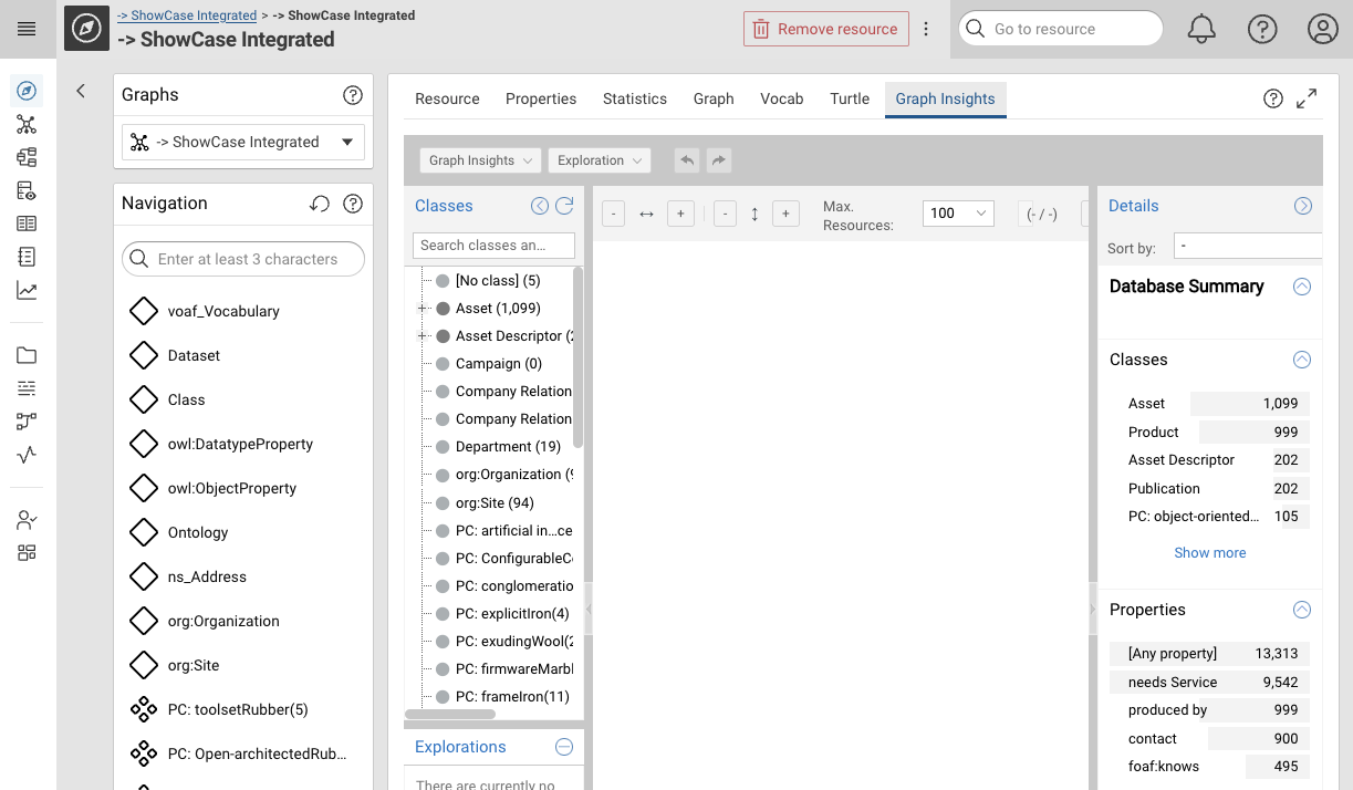 Explore select_graphinsights