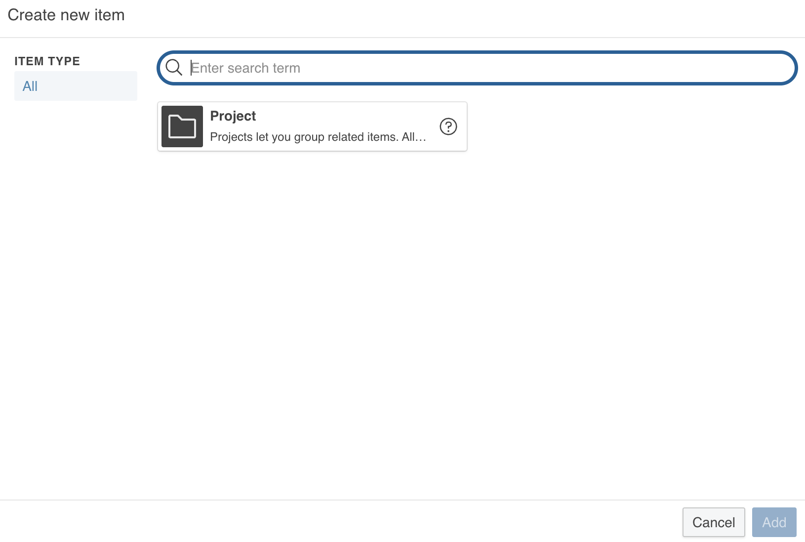 Add new project
