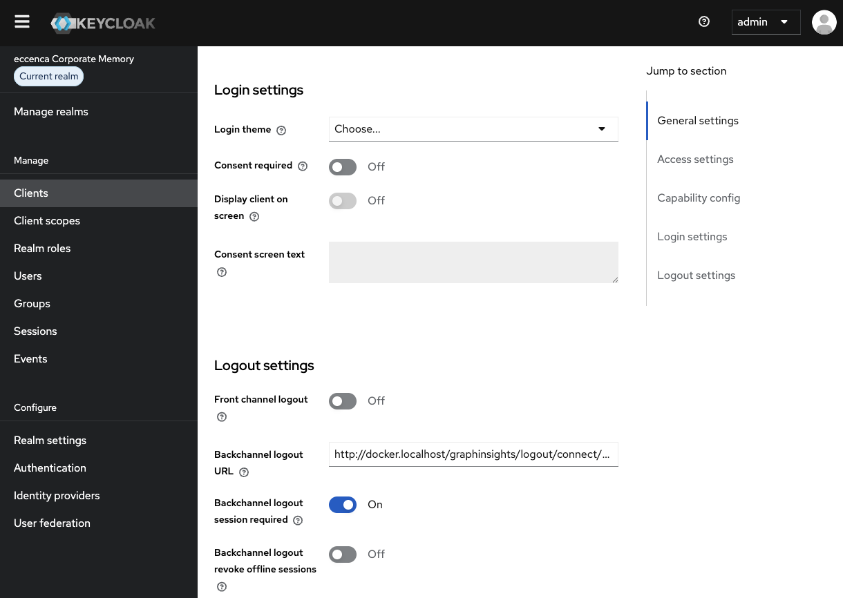 Keycloak backchannel LogExplore select_graphinsights