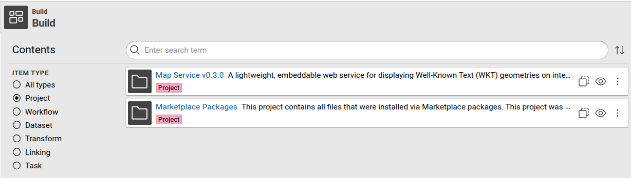 Example: Projects