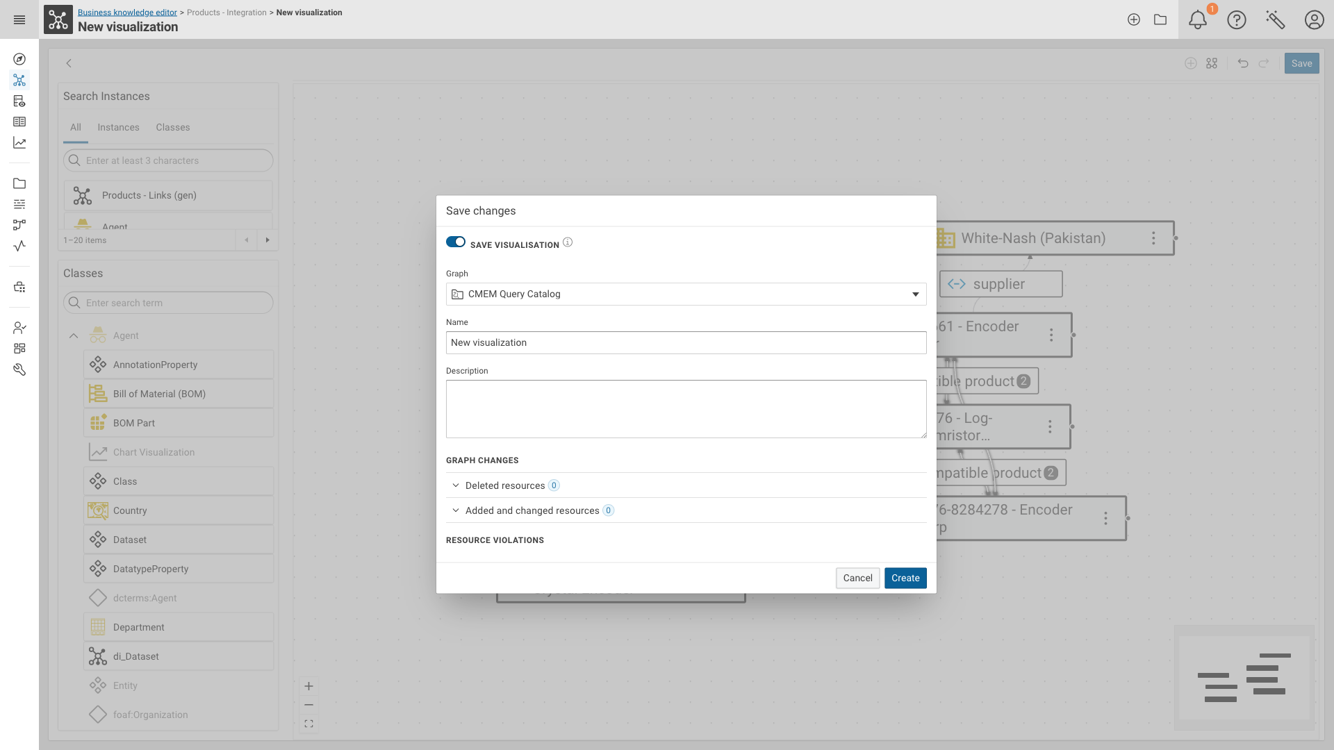 The save dialog