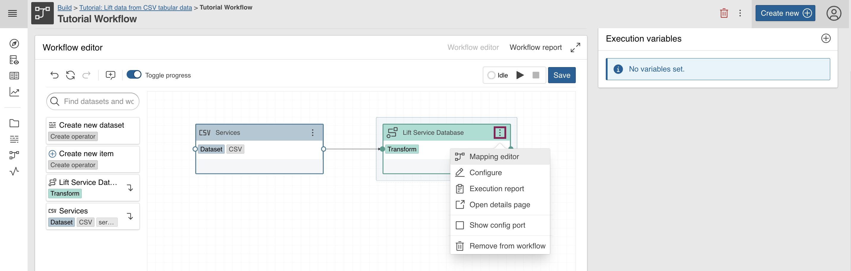 Mapping Editor