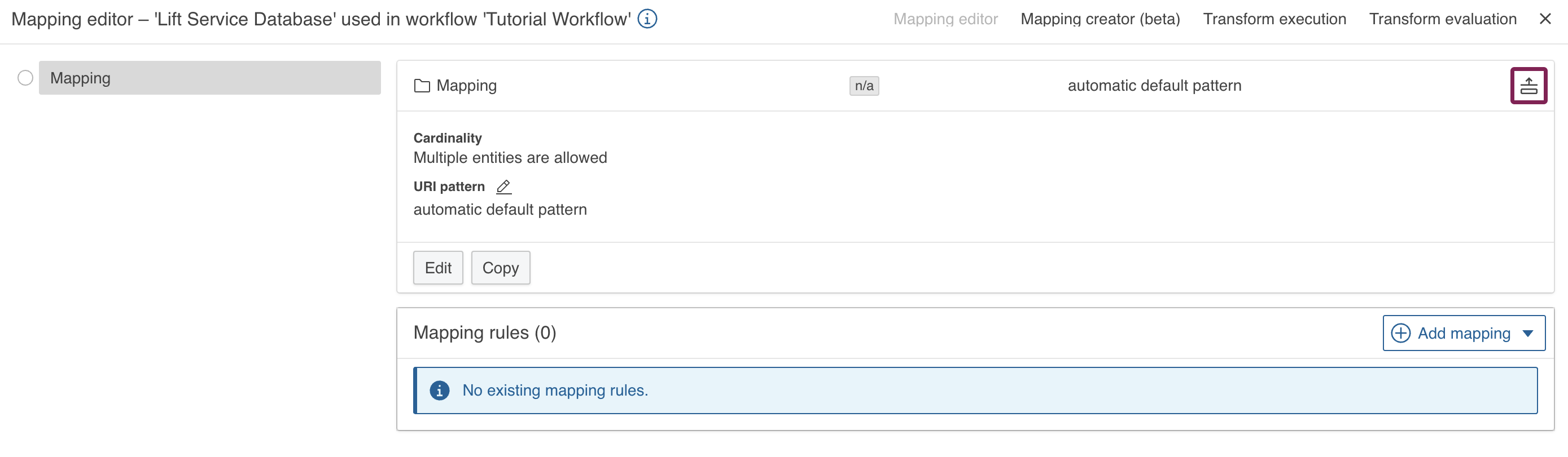 Expand mapping