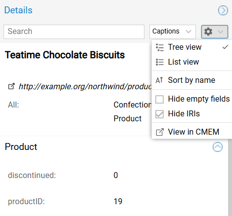 View Resource in Corporate Memory from Details