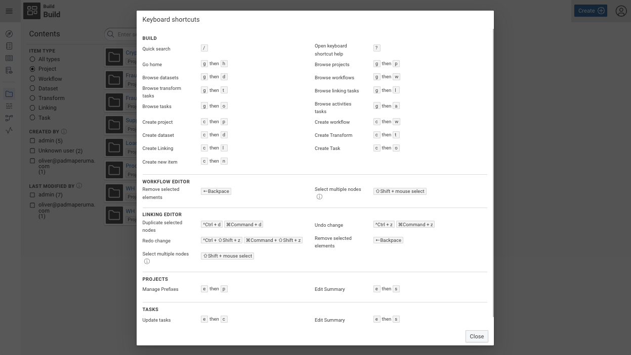 23.3: Build - Keyboard Shortcuts 23.3: Build - Keyboard Shortcuts