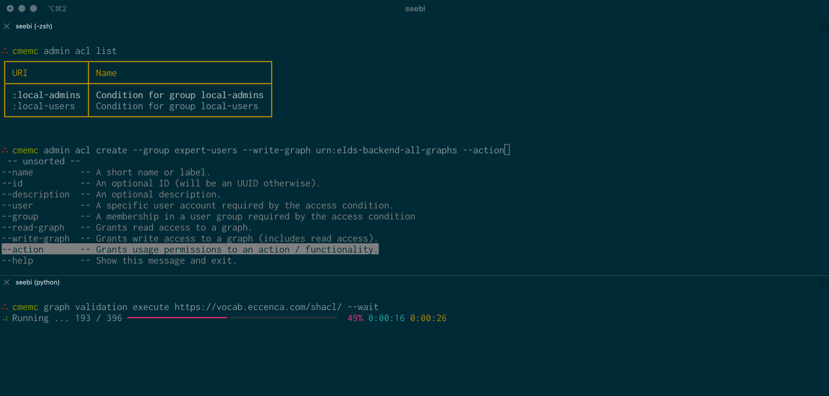 24.1: Automate - New cmemc command groups Access Condition and Graph Validation